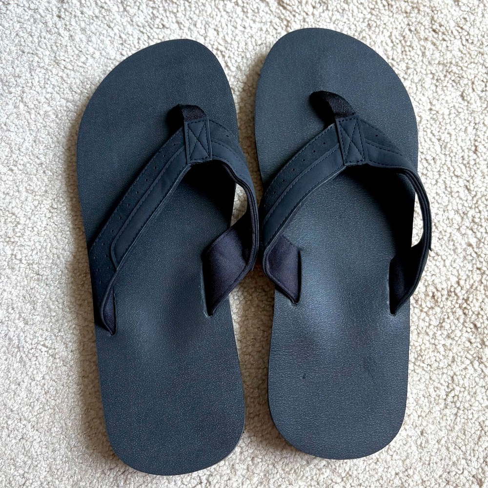 Black Flip Flops size 12 men’s